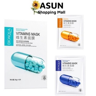 Mặt Nạ Viên Thuốc Bioaqua Dưỡng Ẩm Se Khít Lỗ Chân Lông 30g Vitamins Mask Soft And Moisturizing Skin