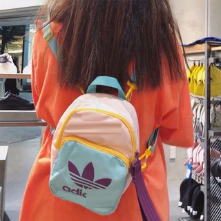 Balo mini ADIDAS xuất xịn vải dù phối màu, tím, đen