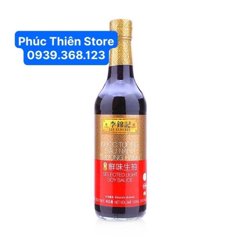 Nước Tương Lee Kum Kee 500ml/ Selected light soy sauce 500ml