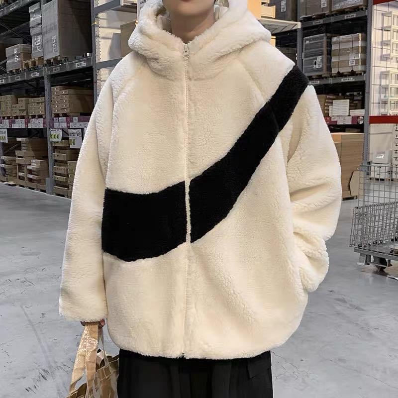 Áo Khoác Lông Cừu Cao Cấp - Áo Khoác Lông Cừu Fom Dáng Unisex Dày Dặn Không Xù Lông