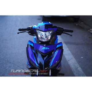 Tem Trùm Exciter 150 Cá Mập Xanh tím