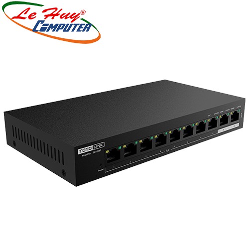 Bộ chia mạng Switch TOTOLINK SW1008P - 8 Ports 10/100Mbps PoE Powered Chính Hãng