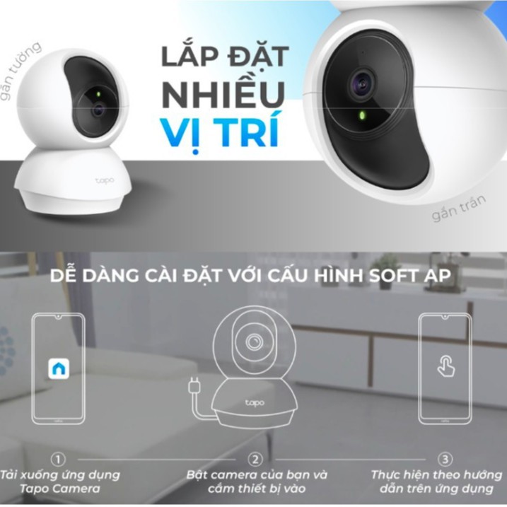 Camera Wifi ⭐FREE SHIP⭐ Camera Wifi TP- Link Tapo C200 Full HD Chế Độ Quan Sát Ban Đêm, Phát Hiện Chuyển Động