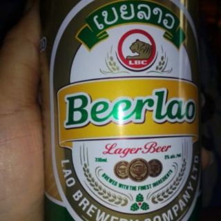 Bia lào 330ml/lon vàng, đen
