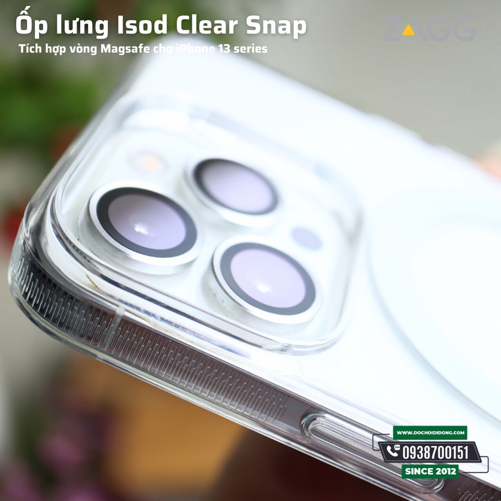 Ốp ZA.GG ISOD Clear Snap Iphone 13 Pro, 13 Pro Max
