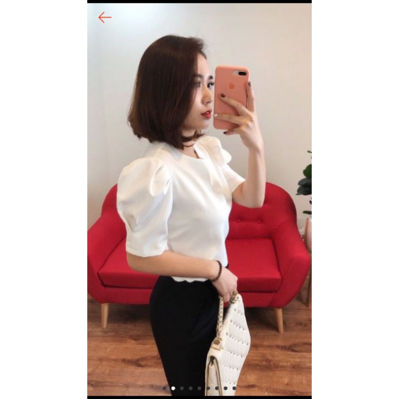 Áo sơ mi công sở tay bồng