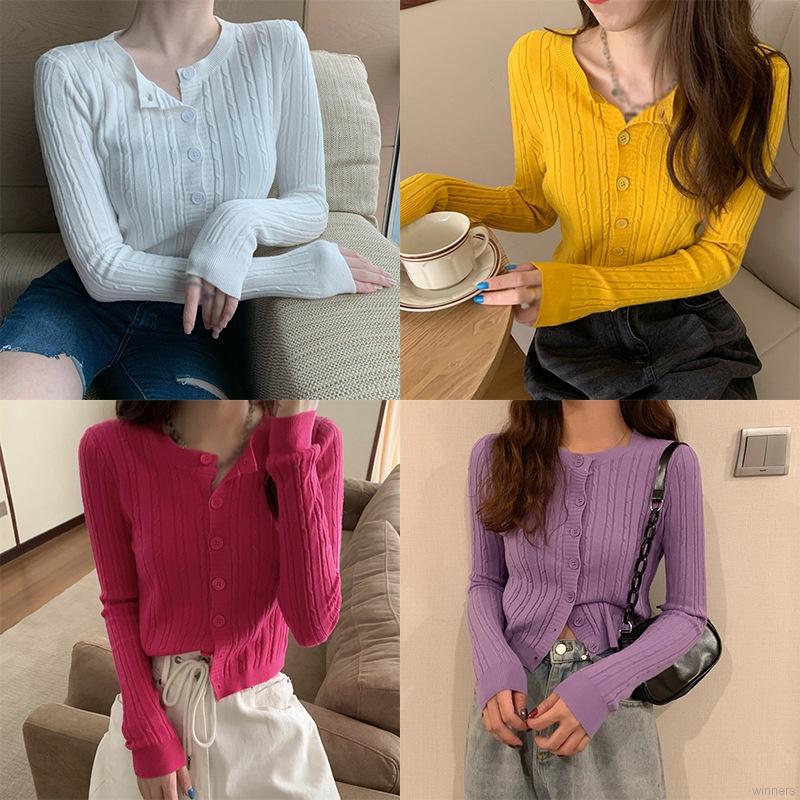 Áo Khoác Cardigan Dệt Kim Phong Cách Retro Xinh Xắn Cho Nữ | BigBuy360 - bigbuy360.vn