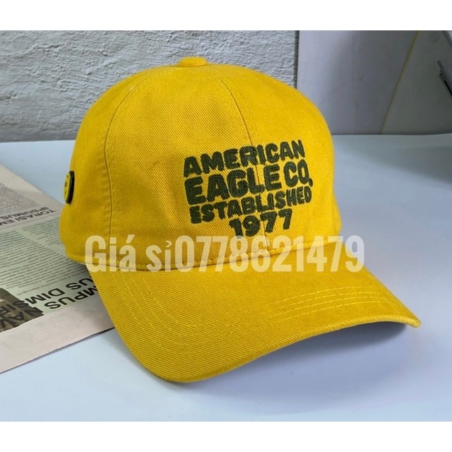 mũ lưỡi trai kaki 2 lớp - nón kết vải kaki xịn đậm chất thể thao thêu america1977 thời trang