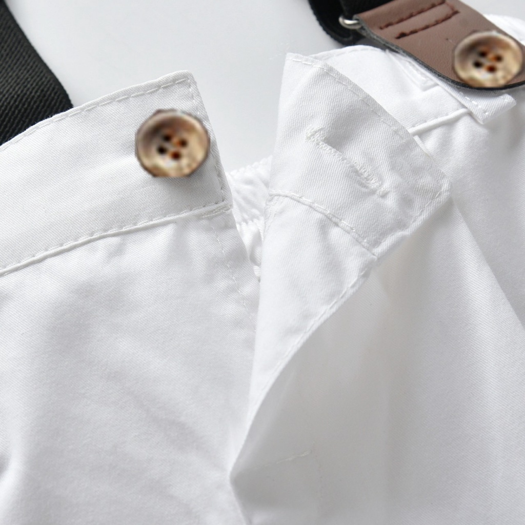 Quần yếm kèm đai cho bé trai Mialy kids (13-15kg) - Vải kaki mềm mại. phom dáng thoải mái