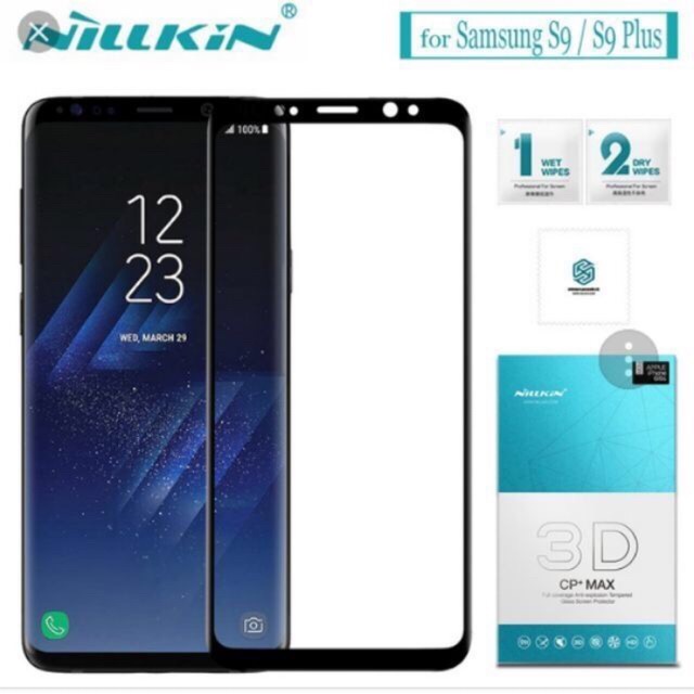 [SHIPNOW] Kính cường lực Galaxy S9/ S9 Plus Nillkin 3D CP+ Max Full màn hình tốt nhất ( Chính hãng )