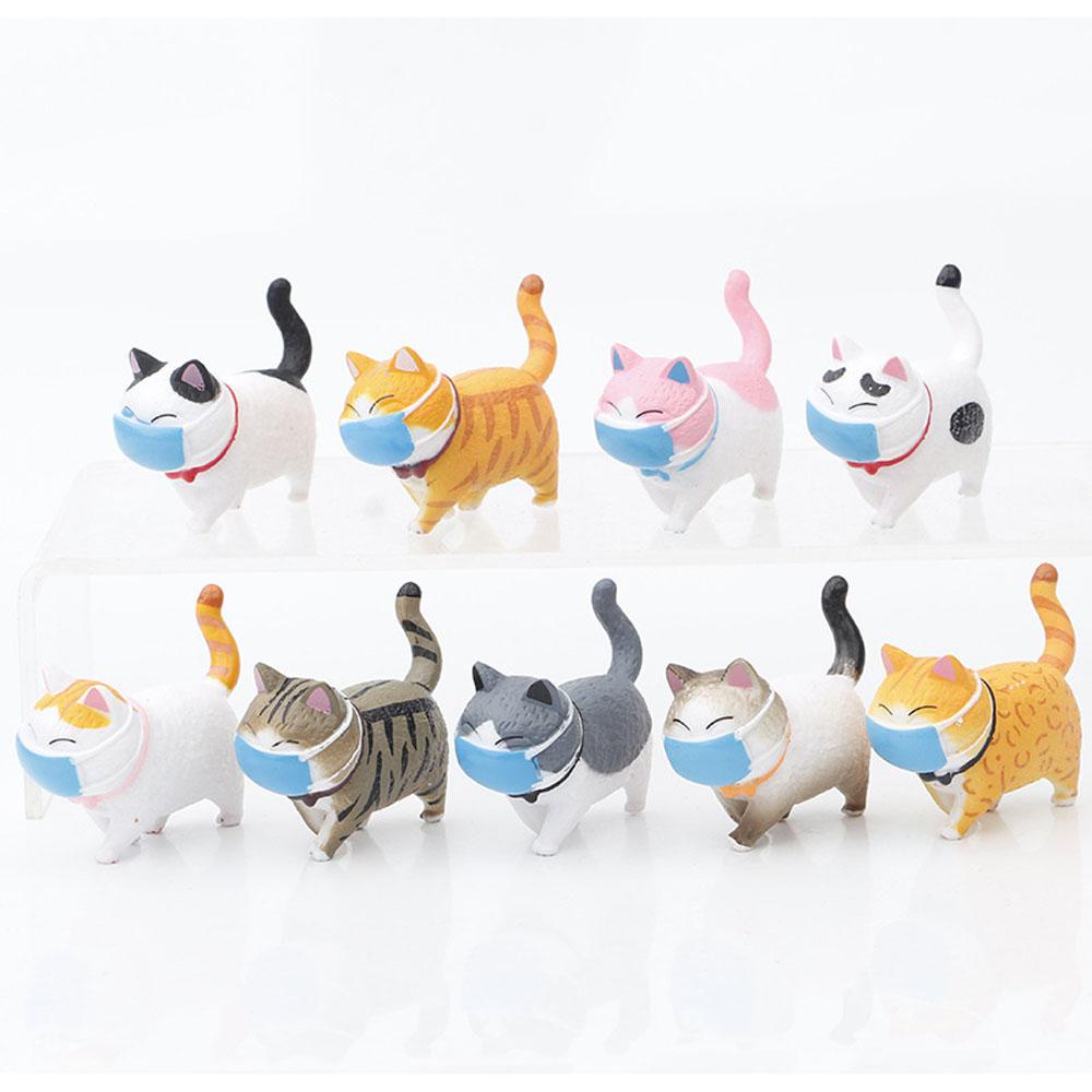 Mô Hình Chú Mèo Bằng PVC Trang Trí Tiểu Cảnh