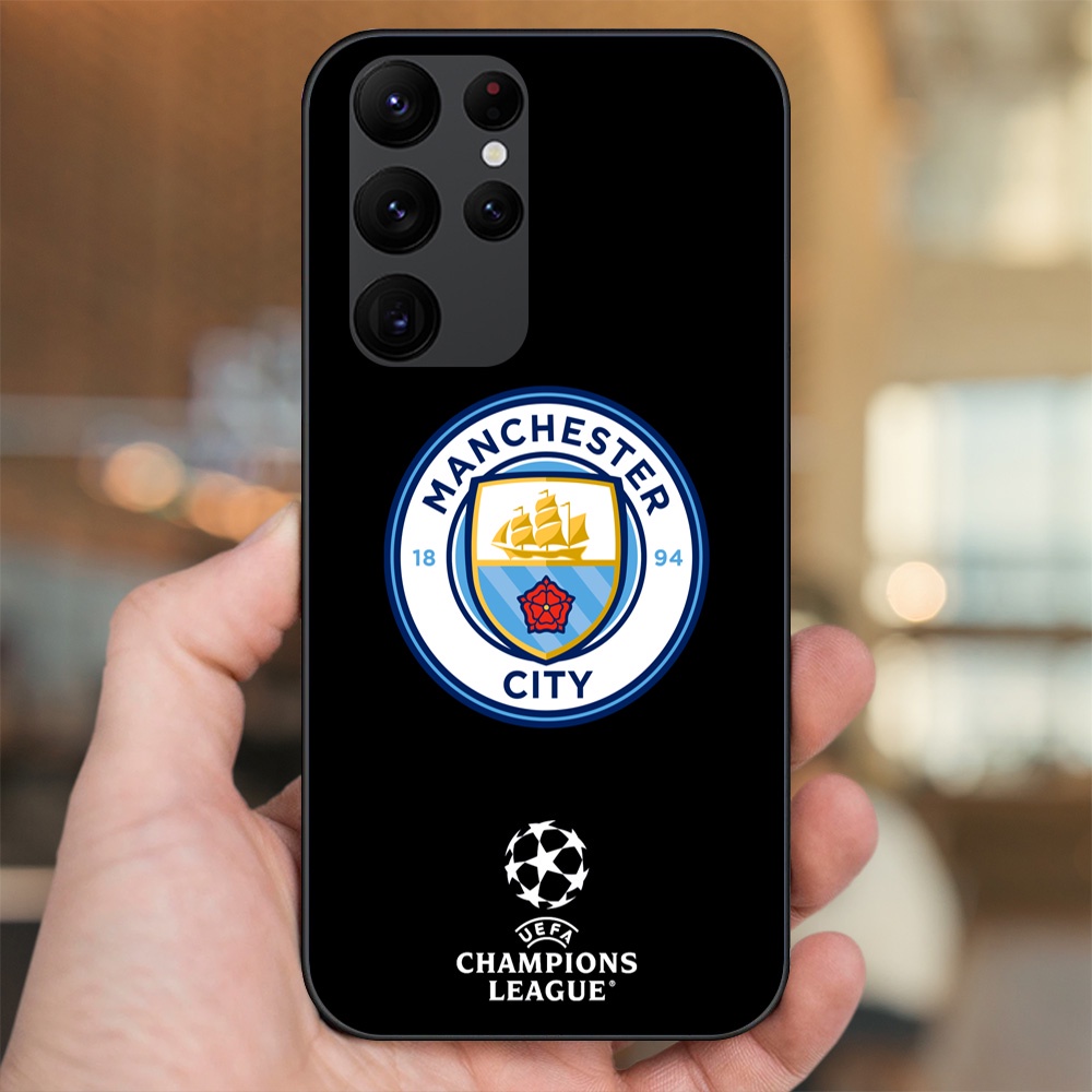 Ốp lưng Samsung S20 Ultra viền đen in hình Manchester City MC