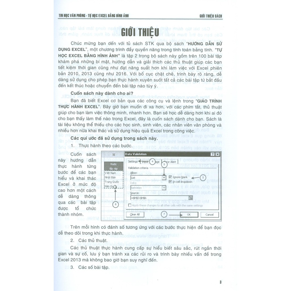 Sách - Tin Học Văn Phòng Tự Học Excel Bằng Hình Ảnh (Dùng Cho Các Phiên Bản 2019 - 2016 - 2013)