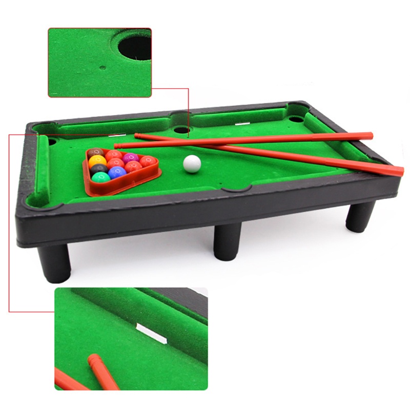 Bộ Bàn Bida Mini Để Bàn Kèm 2 Que Và Bóng Giúp Giảm Căng Thẳng