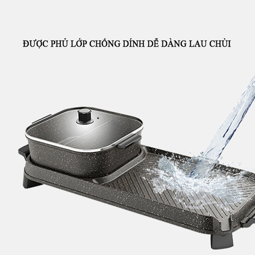 Nồi lẩu nướng đa năng hai trong một LZW - 1702D