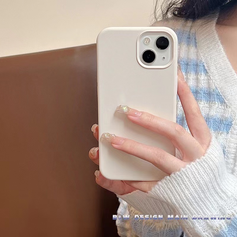 Ốp Điện Thoại Silicon Dẻo Chống Sốc Màu Trắng / Xanh Dương Cho iPhone 14 13 12 11 Pro MAX IX XS MAX XR i7 i8 Plus