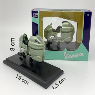 Xe Mô Hình Vespa Cổ 1:18 Maisto ( Xanh lá )