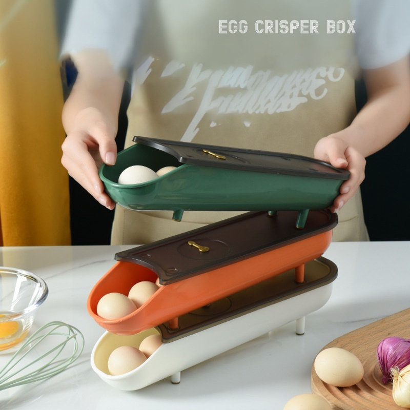 Khay Đựng Trứng Cuộn Tự Động Sức Chứa Lớn Tiện Dụng Cho Nhà Bếp