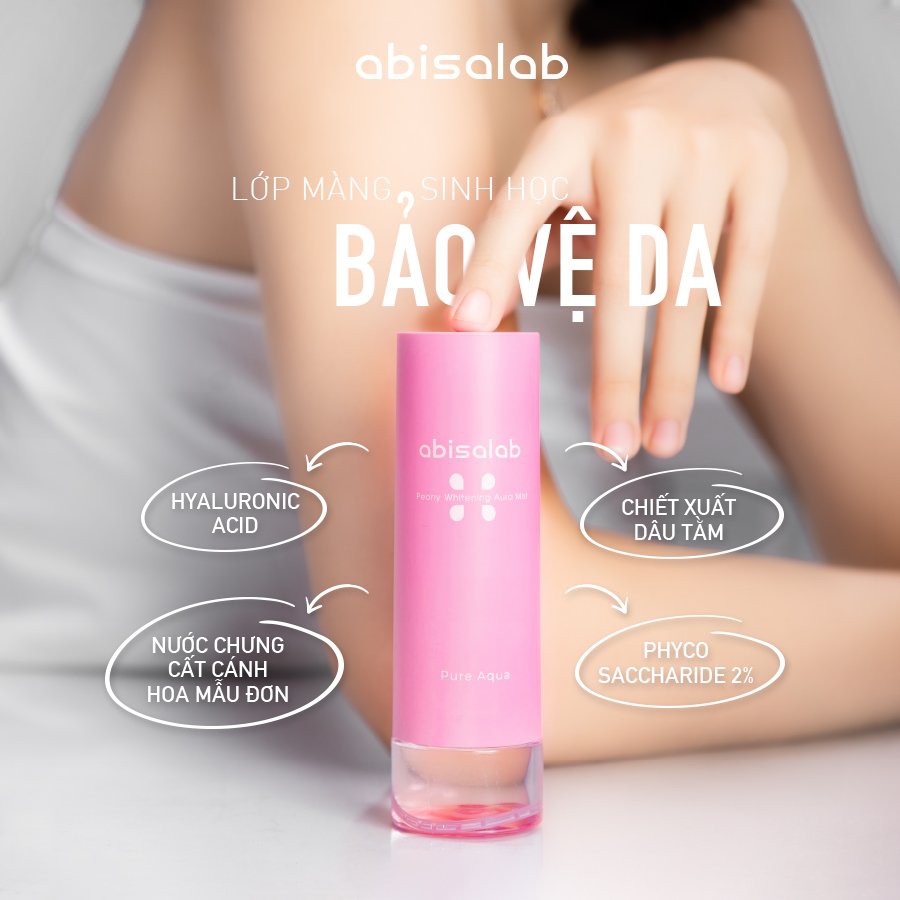 Xịt khoáng Abisalab Peony Whitening Aura Mist 60ml