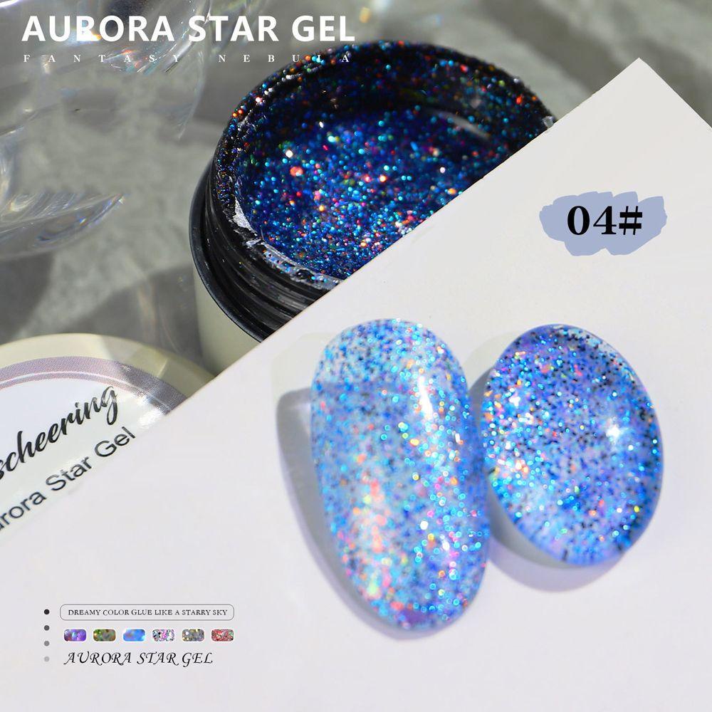 OCEANMAP Lọ Nước Sơn Móng Tay Kim Tuyến Lấp Lánh Nhiều Màu Độc Đáo