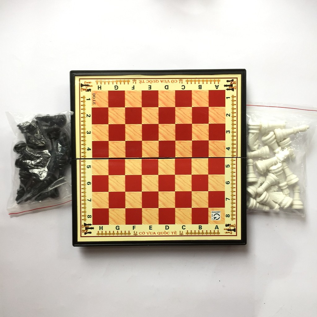 Bộ cờ vua kích thước 28cm x 28cm, Đồ chơi phát triển chí tuệ cho bé