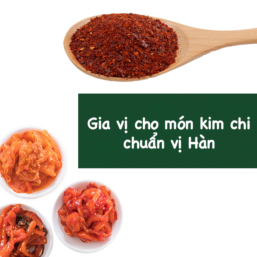 Bột ớt Hàn Quốc Natural Dh Foods nguyên liệu, gia vị chế biến vị cay nhe 45g/ 90g