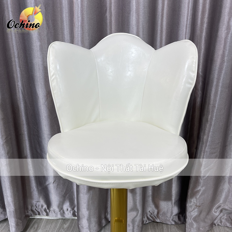 Ghế Chụp Hình, Ghế Makeup Chân Vàng K1 Sơn Tĩnh Điện Nhập Khẩu Mẫu cánh sen ( Ảnh Thật Shop Chụp)