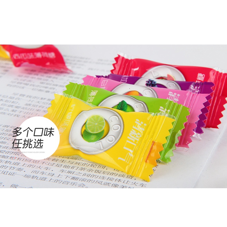 [ Ăn vặt ngon ] 100g Kẹo bạc hà hương trái cây mát lạnh món ăn vặt văn phòng giải trí thơm miệng mát họng