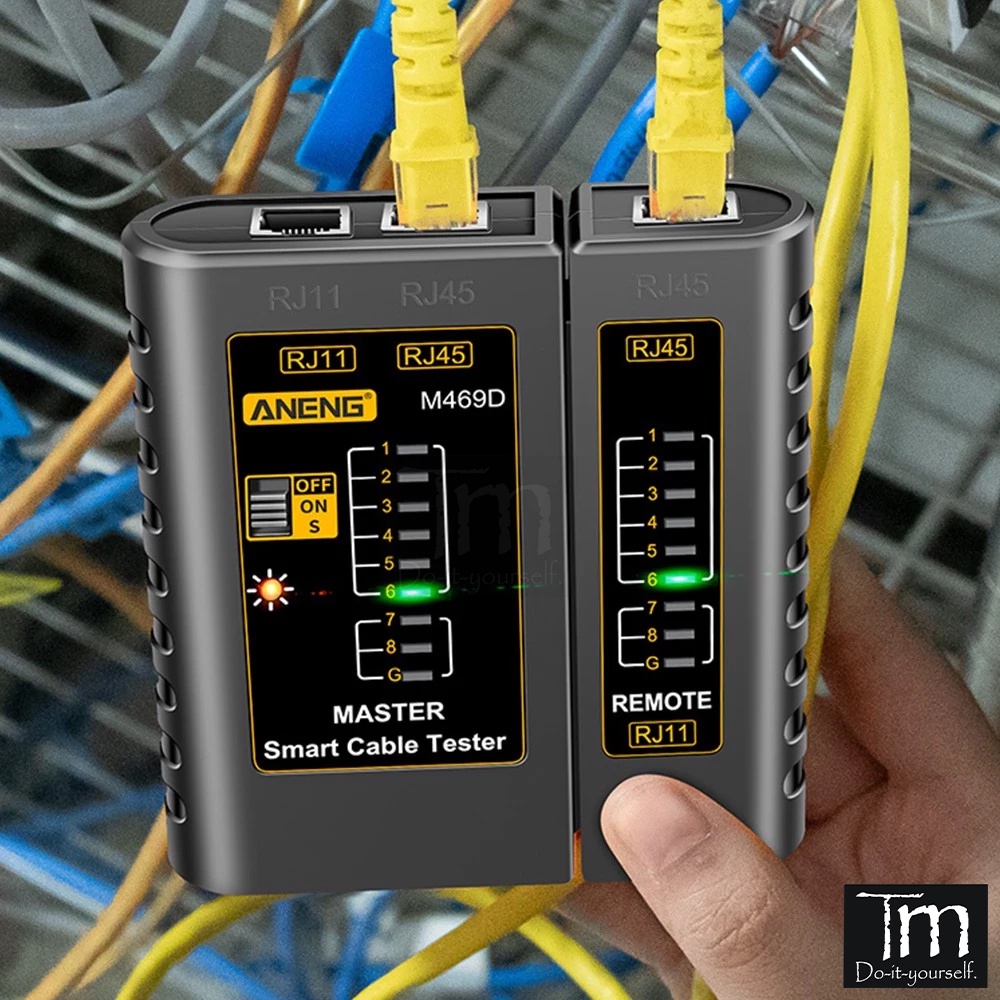 Bộ Test Dây Mạng LAN RJ45 RJ11 RJ12 CAT5 ANENG M469D