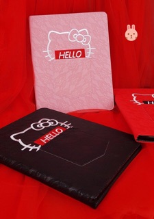 Bao da ipad kitty túi thêu ren