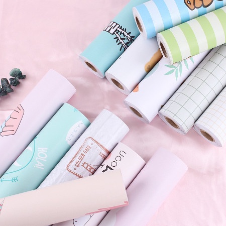 Cuộn 2m decal giấy dán bếp/dán tường trang trí nhà khổ 0.6m sẵn keo dán phía sau (nhiều mẫu hiện đại)