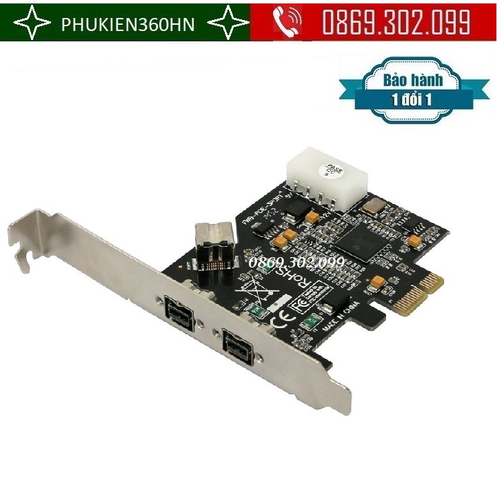 Cạc chuyển đổi Card pci express ra 1394 dùng cho main H61,H81..