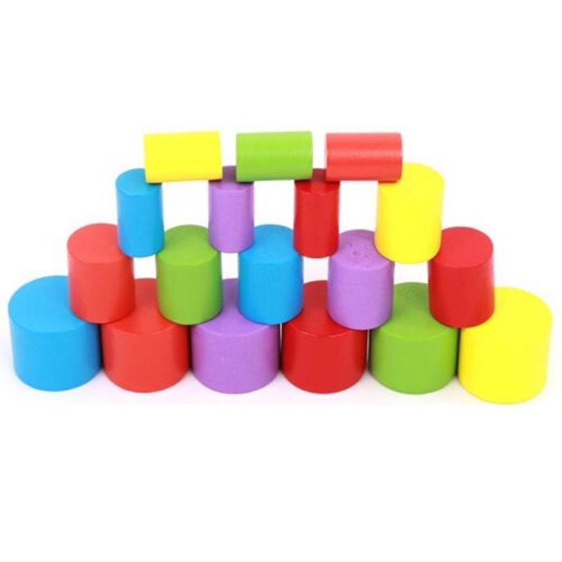 Moon Shape Balancing Toy Building Blocks Baby Early Learning Balance Training Toy Wood