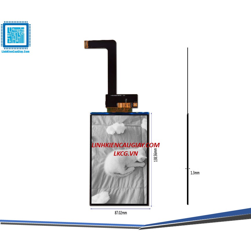 Màn LCD 6 inch ISP 2k MonoChrome (Dùng cho máy in 3D Resin Photon Mono và Mono SE)