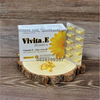 [Hộp 30v] Viên uống đẹp da Vitamin E 4000mcg tinh dầu lô hội làm đẹp da, chống lão hóa, ngừa nếp nhăn