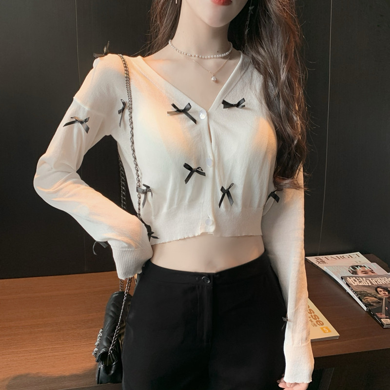 Áo Khoác Cardigan Dệt Kim Tay Dài Thời Trang Cho Nữ