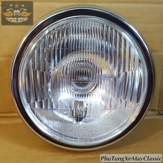 Đèn pha la gáo mạ cao cấp phù hợp độ xe classic cafe racer cg125 su gn125 cd 67 win