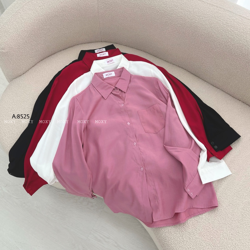 SP008525-Áo somi trơn