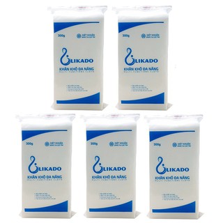 Combo 10 bịch Khăn vải khô đa năng Likado loại 300g