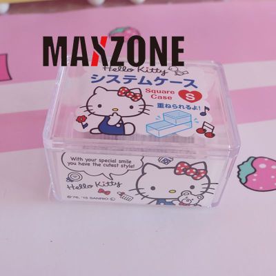 SANRIO Hộp Đựng Tăm Bông Hình Hoạt Hình Dễ Thương