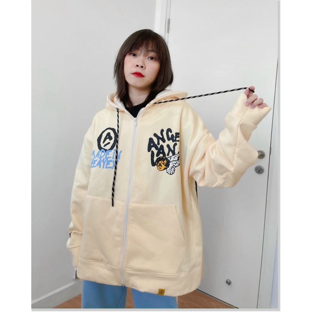 ÁO KHOÁC HOODIE DÂY KÉO THIÊN THẦN XINH XINH LUNG LINH