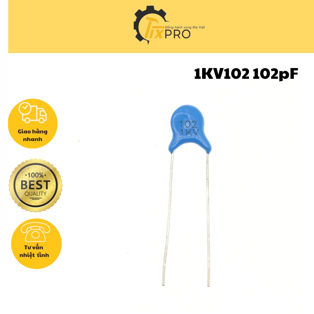 Tụ cao áp 1KV102 102pF 1nF 1000V (Túi 10c)