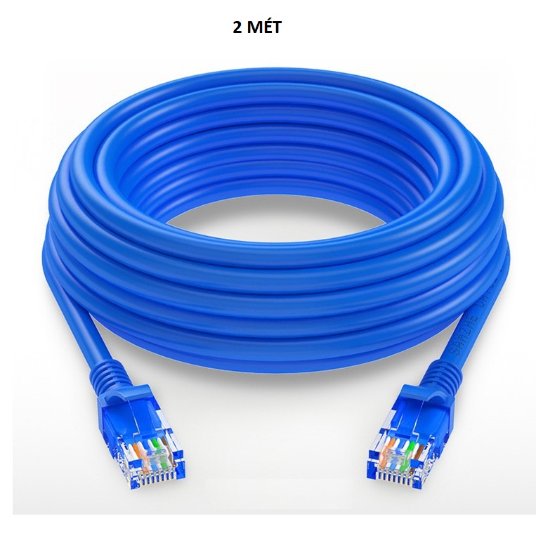 DÂY CÁP MẠNG CAT5E bấm sẵn 2 đầu 1m 1,5m 2m 3m - Dây Cáp mạng lan chính hãng