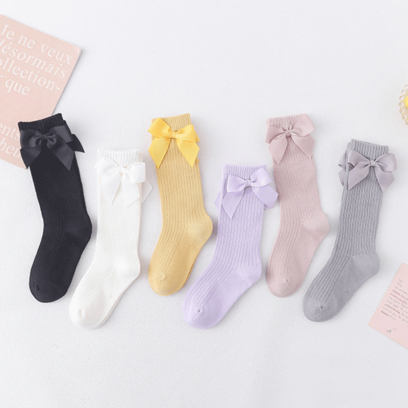 Vớ Bé Gái Thắt Nơ Phong Cách Hàn Quốc
