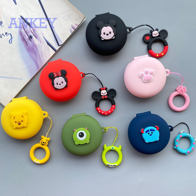 OPPO ENCO W31 W51 W11 Free X Case Vỏ đựng hộp đựng tai nghe bằng silicon mềm hình chuột Mickey / Minnie cho
