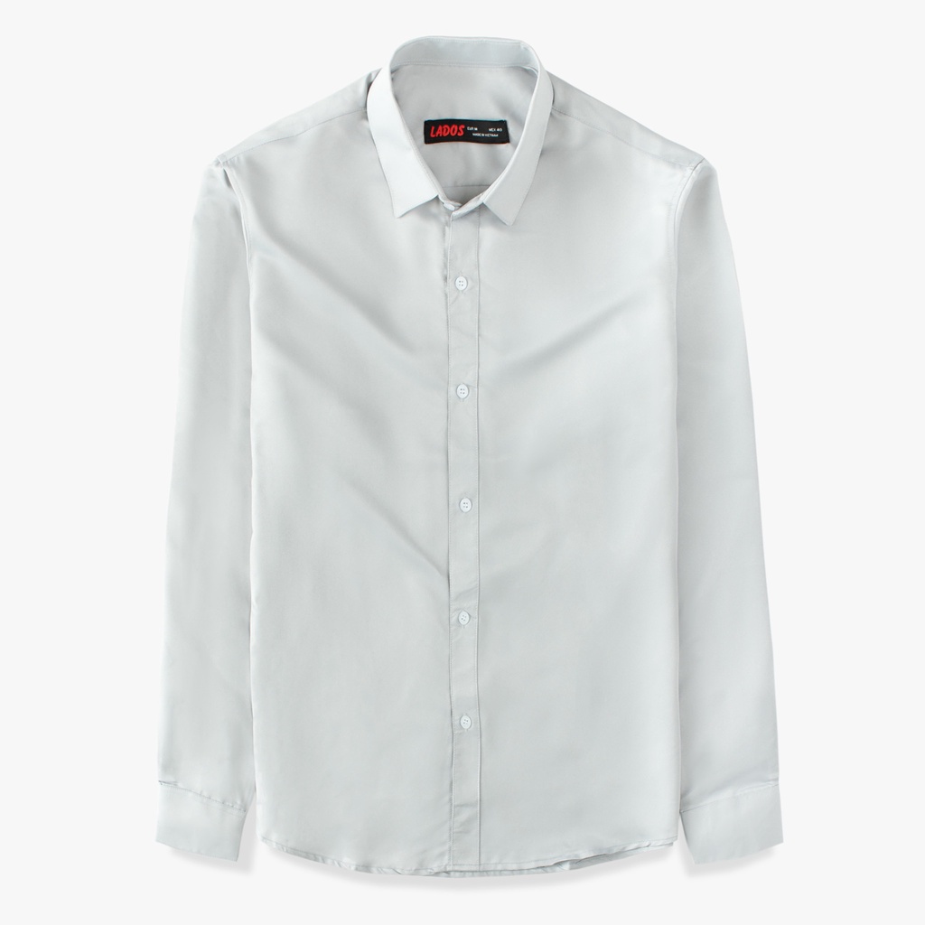 Áo sơ mi trơn tay dài nam LADOS - 780 , chất lụa không nhăn, mềm mát, thấm hút mồ hôi