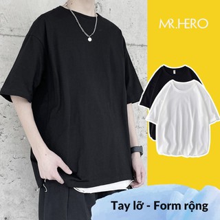[100% COTTON] Áo Phông Nam Nữ Tay Lỡ Outfit Basic Unisex Form Dáng Rộng Phong Cách Hàn Quốc Năng Động AP05