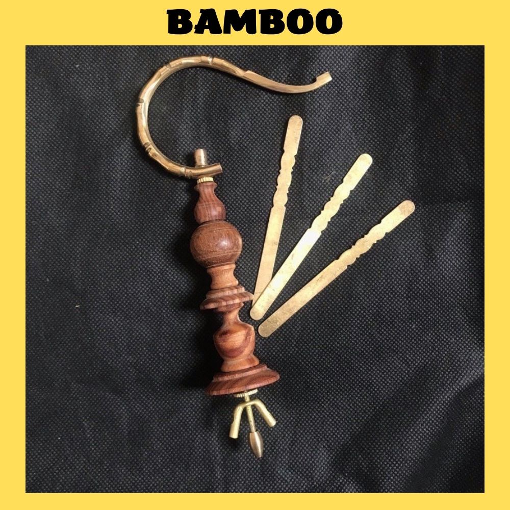 Combo móc đồng đốt trúc, nậm, nẹp bộ móc lồng dành cho mọi loại lồng - Phụ kiện Bamboo