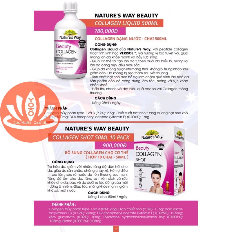 [Đã Dùng Là Thích Mê] Collagen Dạng Nước Natures Way Beauty Collagen Shot 10 Pack - Yoko Pharma | BigBuy360 - bigbuy360.vn