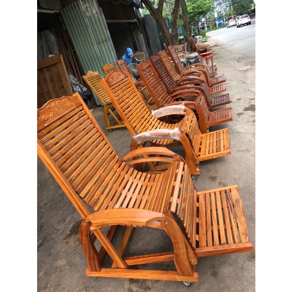 Ghế lười  gỗ tự nhiên , gỗ gõ, lim, căm xe hàng lắp ghép